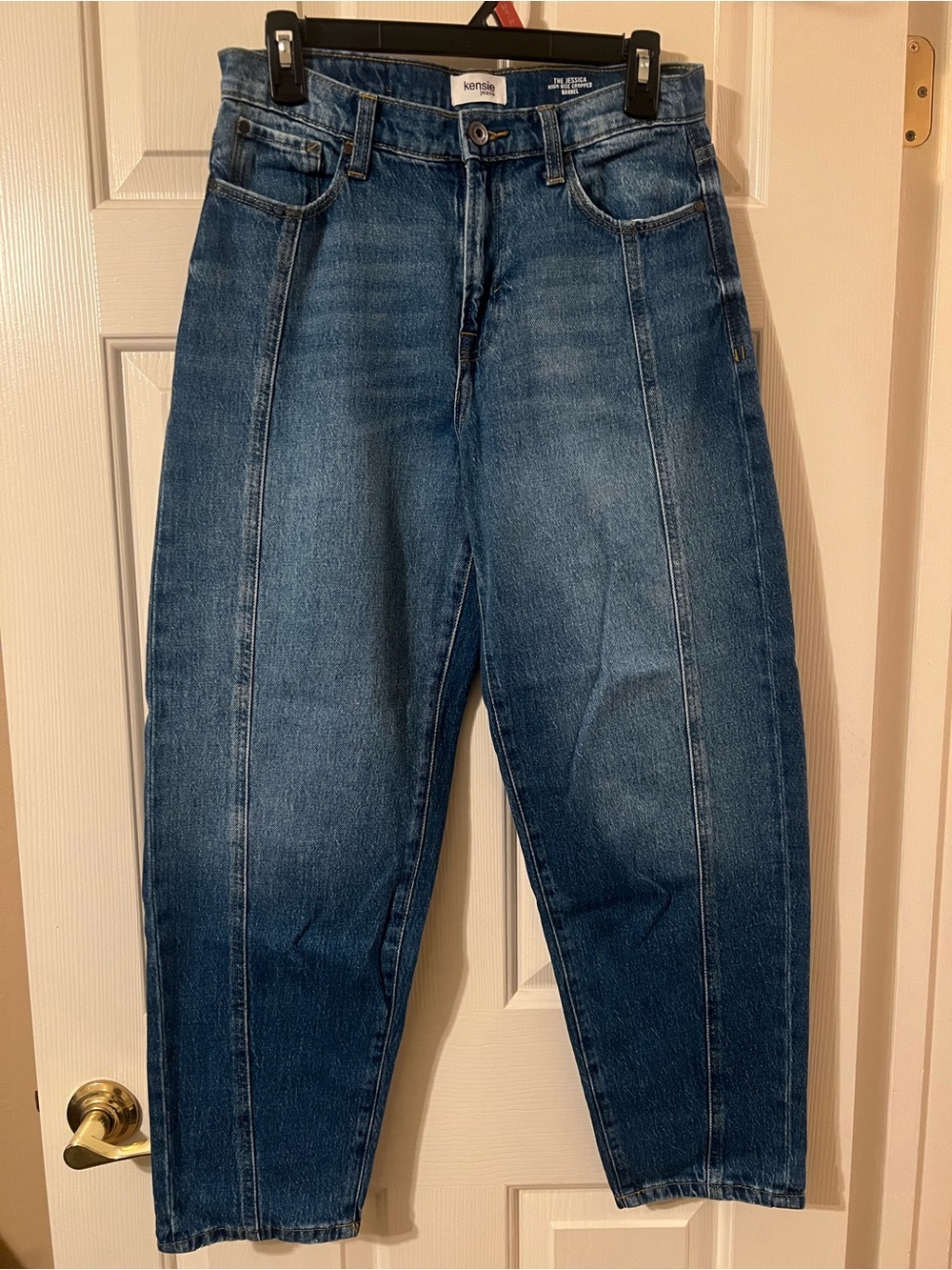 NWOT Women’s Kensie The Jessica High Rise Cropped Barrel Jeans Size 6/28